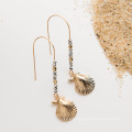 Shangjie OEM Anillo Summer ocean breeze shell big earrings jewelry exaggerated  earrings set earrings